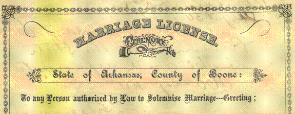 marriage license