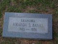 Amanda S. Banks Tombstone