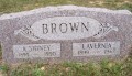 A. Sidney & Lavernia Brown Tombstone