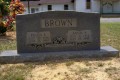 Eules E. & Annie P. Brown Tombstone