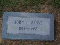 John C. Banks Tombstone
