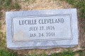 Lucille Cleveland Tombstone