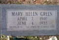 Mary Helen (Granderson) Green Tombstone