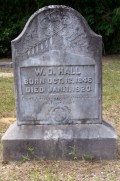 W. D. Hall Tombstone