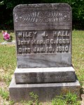 Wiley J. Hall Tombstone