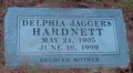 Delphia Jaggers Hardnett Tombstone