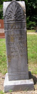Elizabeth Still May Tombstone