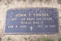 John Thomas Powers WWII Tombstone