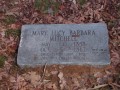 Mary Lucy Barbara Mitchell Tombstone