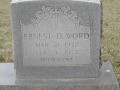 Ernest D. Word Tombstone