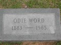 Odie Word Tombstone