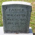 W. M. Carter Tombstone