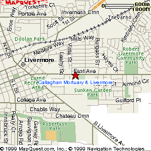 map for Callahan Mortuary