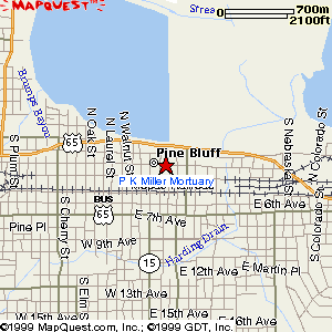 map for P K Miller Mortuary
