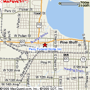Map for Perry Funeral Home