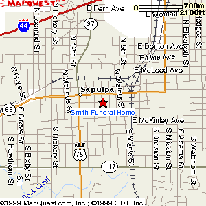 map for Smith Funeral Home