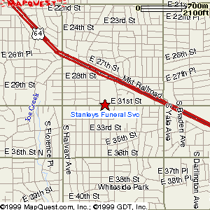 map for Stanley Funeral Home