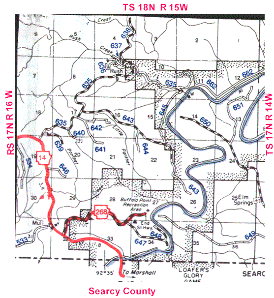Map of Township 17 North, Range 15 West