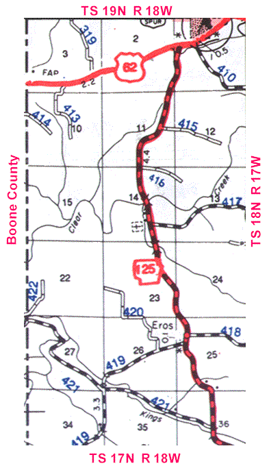Township 18N, Range 18W, Map