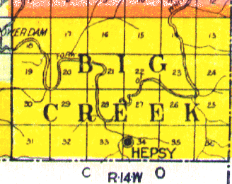 Big Creek Township Map
