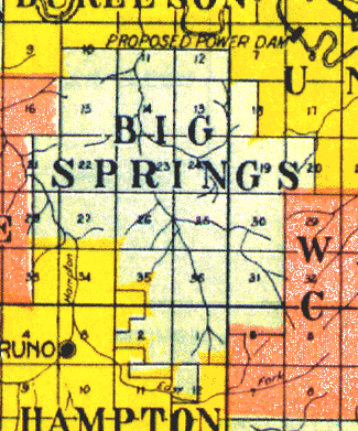 Big Springs Township Map
