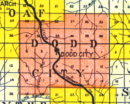 Dodd City Township Map