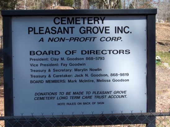 Pleasant Grove Cemetery, Pulaski County, Arkansas