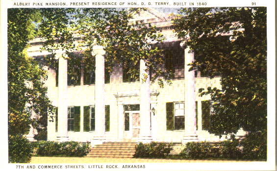 Albert Pike Mansion, Pulaski County, ARGenWeb