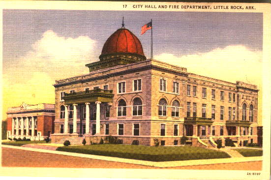 City Hall & Fire Department, Little Rock, Pulaski County, ARGenWeb