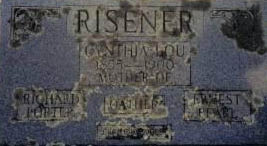 Tombstone, Syntha Luiza McDaniel Risener