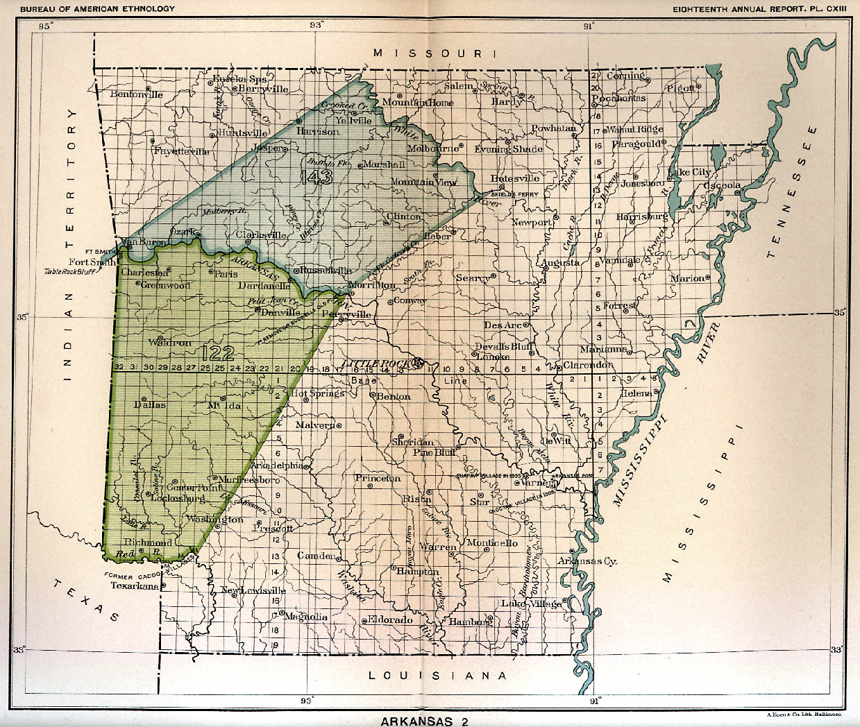 arkansas indian tribes map Argenweb Part Of The Usgenweb arkansas indian tribes map