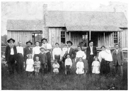 Hooks Family's Dogtrot Home, c1910